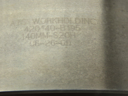 ATS Workholding 140MM-S20H Pull Back Collet Chuck 140mm Spindle