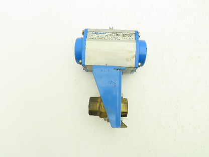 Jamesbury VPVL10SR6AF0514 Pneumatic Actuator 1/4 Turn 80psi 8ft-lb 1" Ball Valve