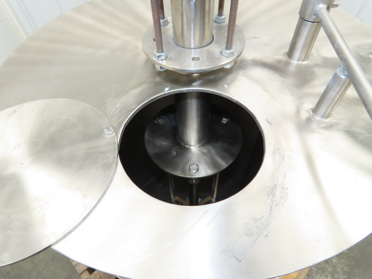 Myers Mixers Stainless Steel Tank Mixer 55 Gallon 6" Agitator Cooling Jacket