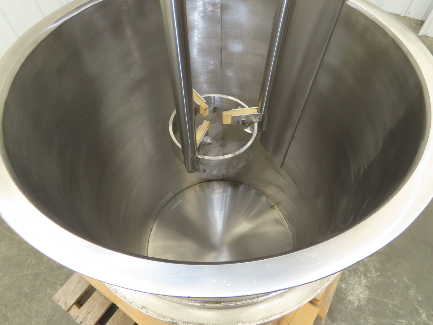 Myers Mixers Stainless Steel Tank Mixer 55 Gallon 6" Agitator Cooling Jacket