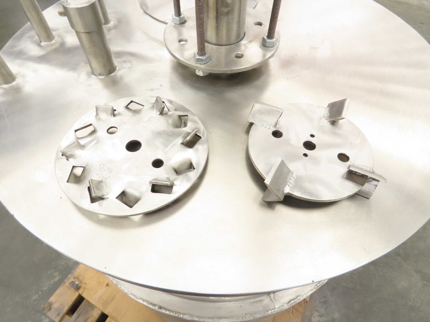 Myers Mixers Stainless Steel Tank Mixer 55 Gallon 6" Agitator Cooling Jacket