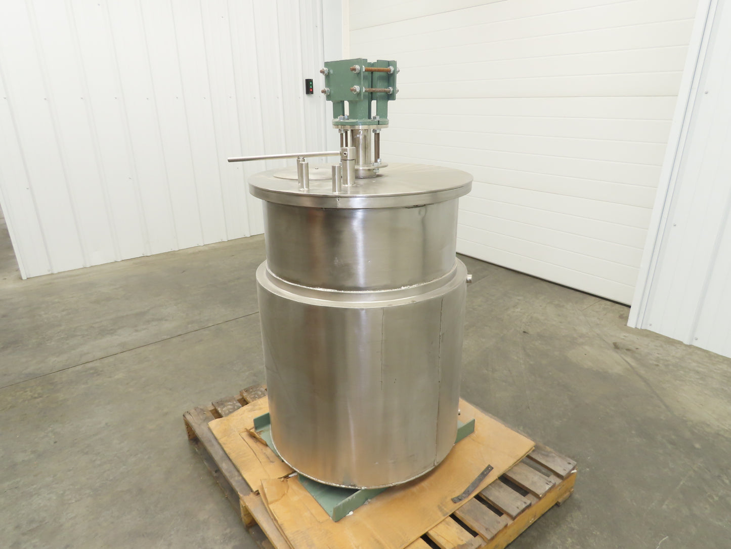 Myers Mixers Stainless Steel Tank Mixer 55 Gallon 6" Agitator Cooling Jacket