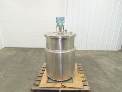 Myers Mixers Stainless Steel Tank Mixer 55 Gallon 6" Agitator Cooling Jacket