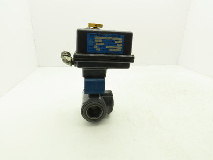 Bi-Torq 2" PVC Face Seal Ball Valve 3-Way 115VAC Actuator IC-3WL-15-200-E-A-4