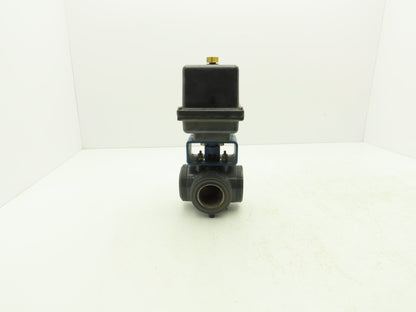 Bi-Torq 2" PVC Face Seal Ball Valve 3-Way 115VAC Actuator IC-3WL-15-200-E-A-4