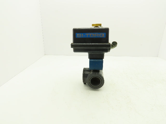 Bi-Torq 2" PVC Face Seal Ball Valve 3-Way 115VAC Actuator IC-3WL-15-200-E-A-4