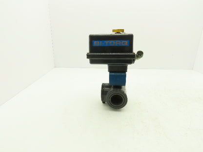 Bi-Torq 2" PVC Face Seal Ball Valve 3-Way 115VAC Actuator IC-3WL-15-200-E-A-4