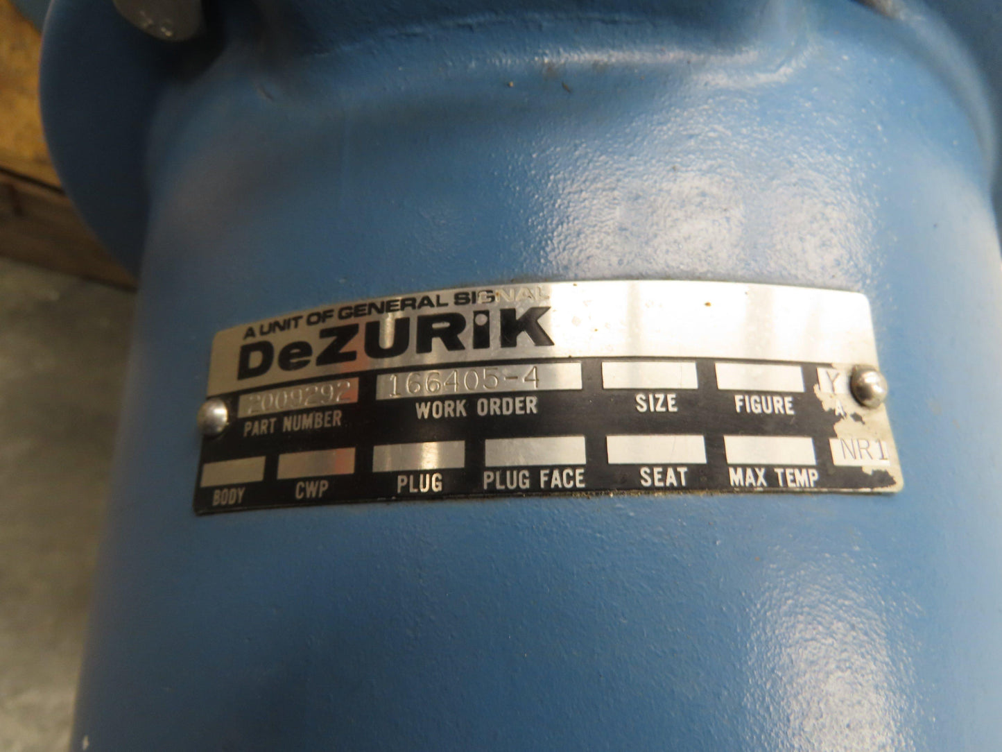DeZurik 5-FV-156-89 Motorized Plug Valve 16" Flanged 2-Way 316 Stainless 275 CWP