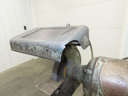 Delta Rockwell Bench Grinder 1960 Vintage Pedestal  1/2 HP 7" 3450 RPM 110V