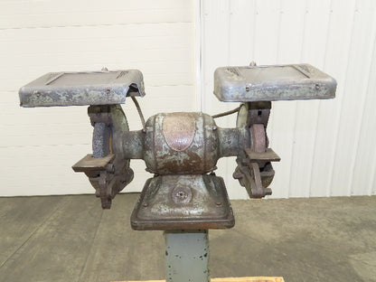 Delta Rockwell Bench Grinder 1960 Vintage Pedestal  1/2 HP 7" 3450 RPM 110V