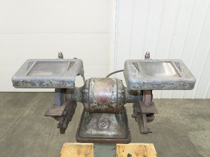 Delta Rockwell Bench Grinder 1960 Vintage Pedestal  1/2 HP 7" 3450 RPM 110V