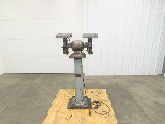 Delta Rockwell Bench Grinder 1960 Vintage Pedestal  1/2 HP 7" 3450 RPM 110V