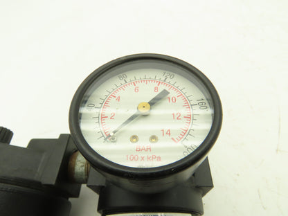 Master Pneumatic Detroit  Filter Regulator Lubricator Combination 1/2" NPT