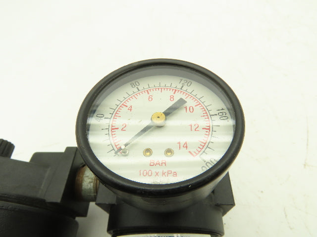 Master Pneumatic Detroit  Filter Regulator Lubricator Combination 1/2" NPT