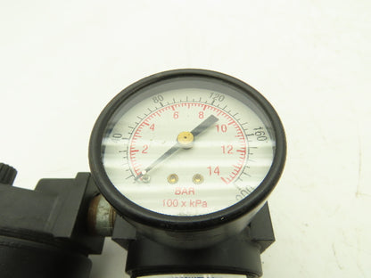 Master Pneumatic Detroit  Filter Regulator Lubricator Combination 1/2" NPT