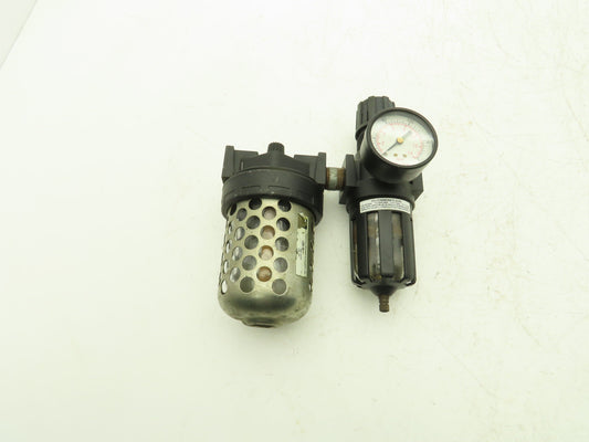 Master Pneumatic Detroit  Filter Regulator Lubricator Combination 1/2" NPT