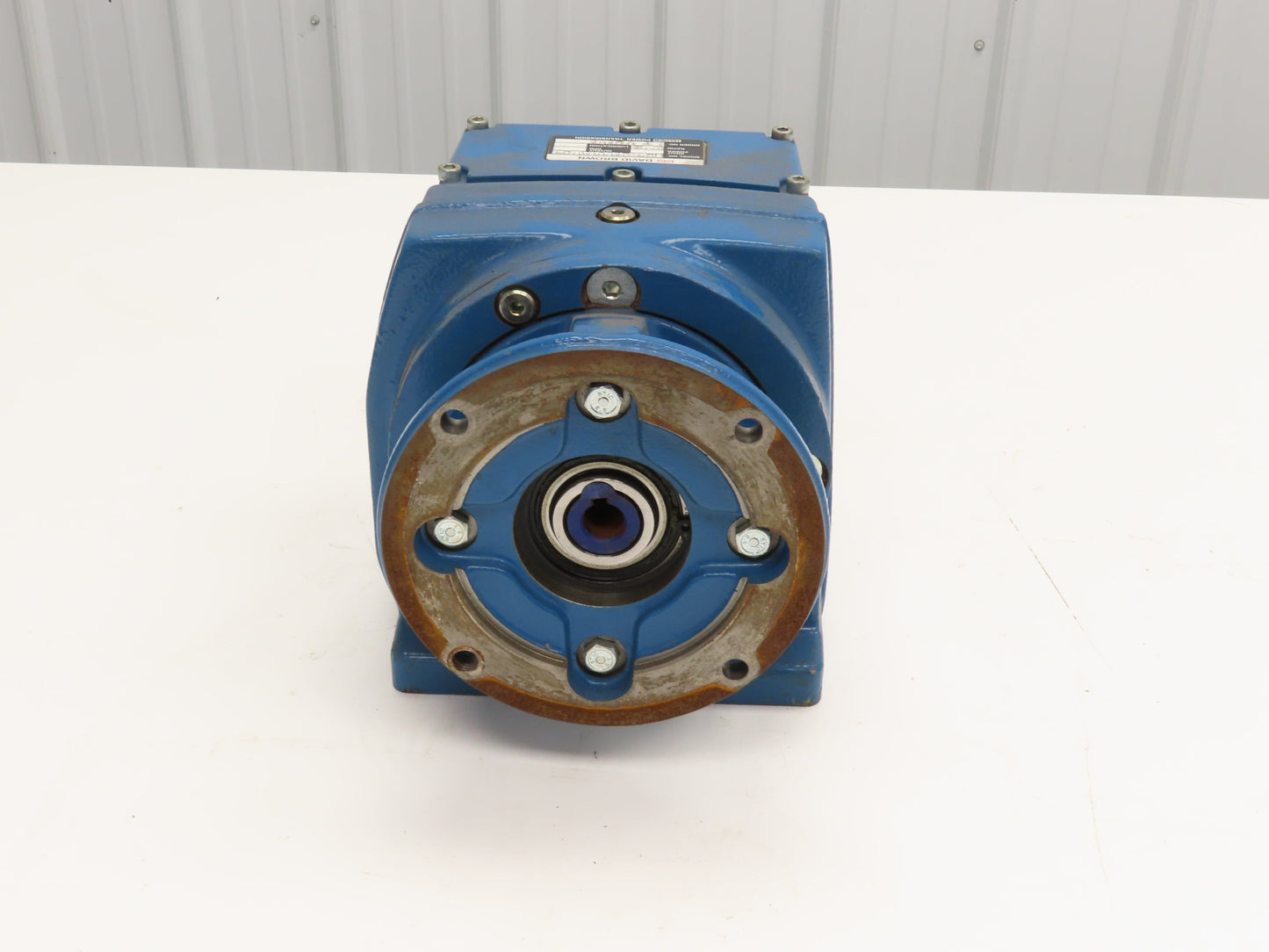 Textron David Brown M0432100BANU4 Inline Helical Gearbox 100:1 Reducer 18rpm 56C