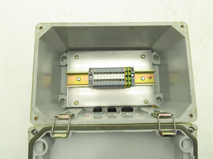 Hoffman A1066JFGR Junction Box 10"x6"x4" With Back panel