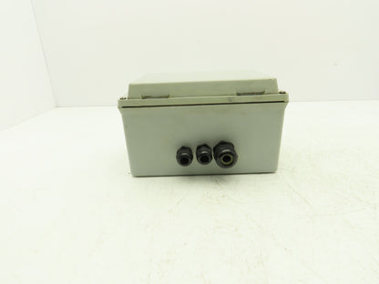 Hoffman A1066JFGR Junction Box 10"x6"x4" With Back panel
