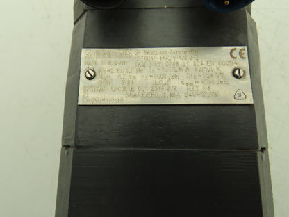 Siemens 1FT6041-4AK71-4AL0-Z Servo Motor w/Brake - Encoder B01 2048 S/R