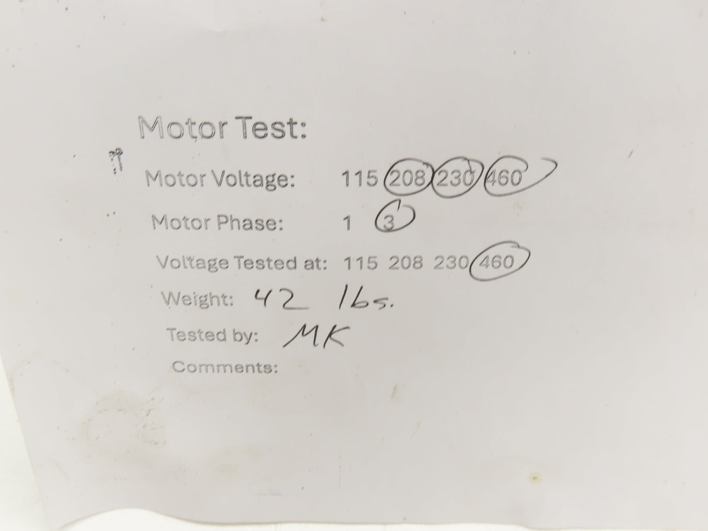 Baldor Electric BM3556T Brake Motor 1Hp 1140 RPM 230/460V 3PH 145T