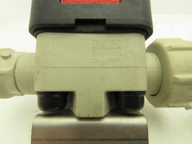 GEMU Diaphragm Valve PVC 3/4" Face Seal 1-5/8"-11 Thread Lot of 2