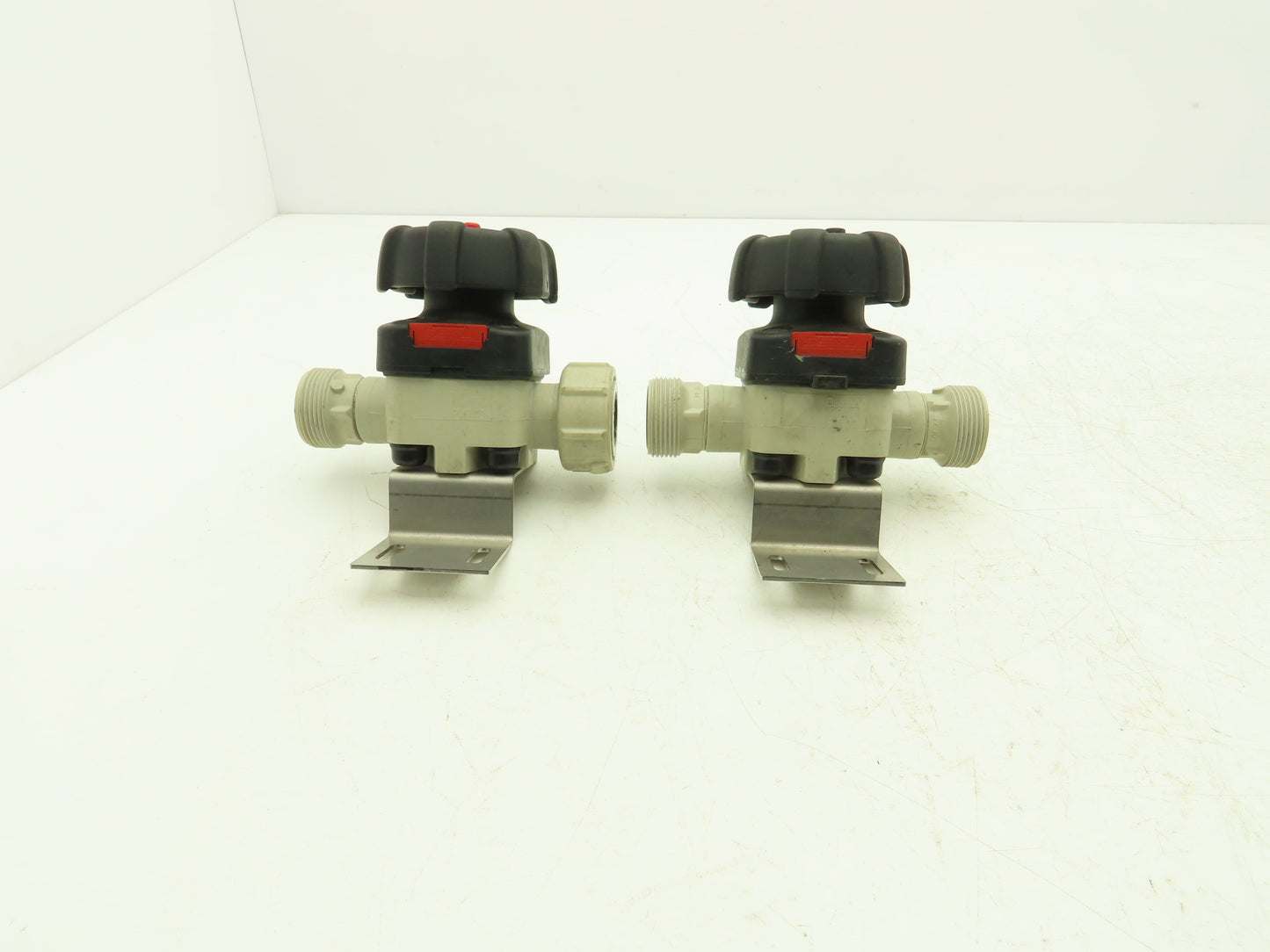 GEMU Diaphragm Valve PVC 3/4" Face Seal 1-5/8"-11 Thread Lot of 2