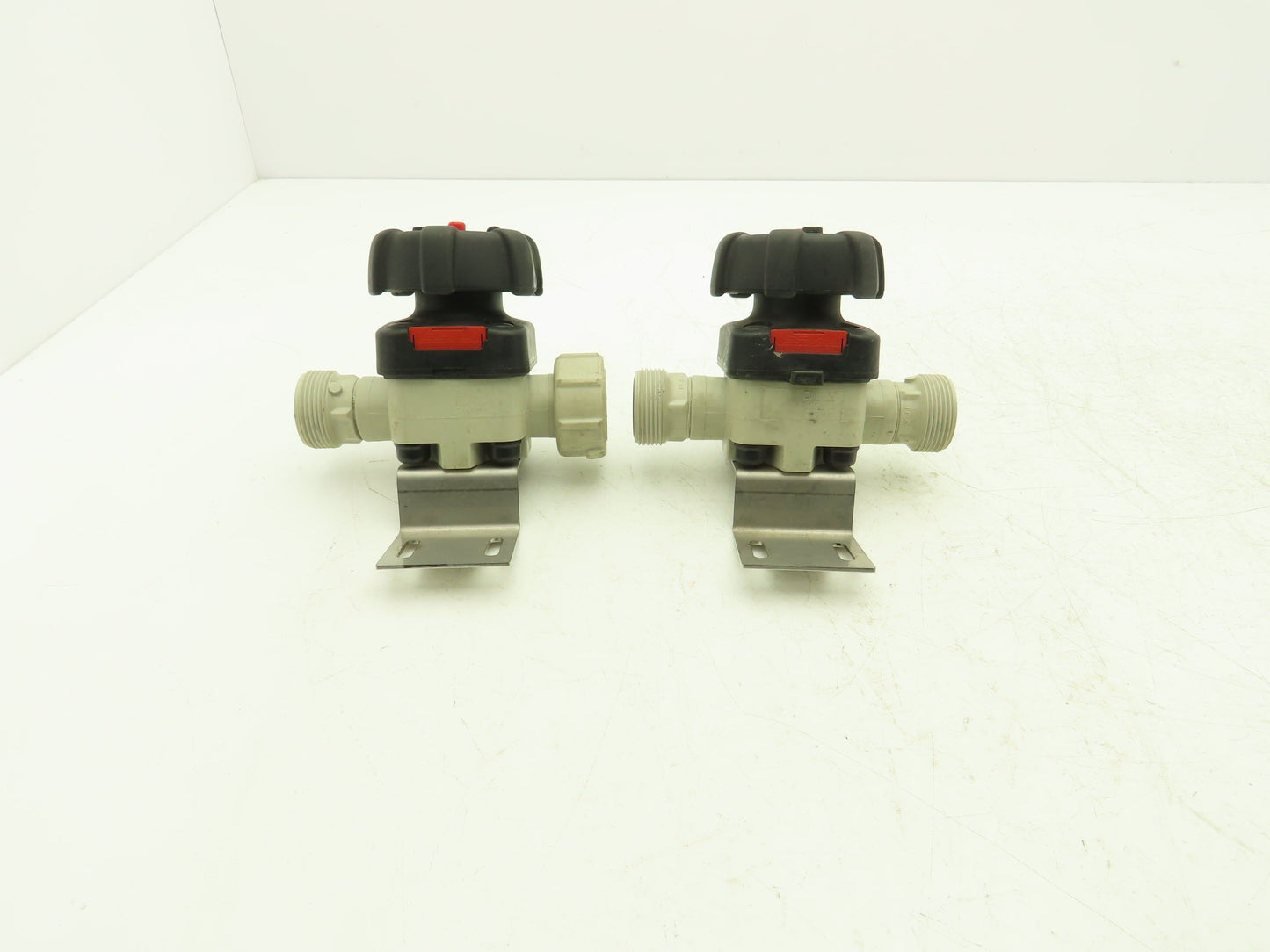 GEMU Diaphragm Valve PVC 3/4" Face Seal 1-5/8"-11 Thread Lot of 2