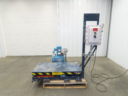 Explosion Proof Hydraulic Scissor Lift Table 2000lb 36" Travel 24x48" Top 1Ph