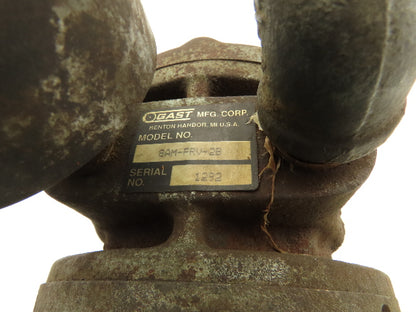 Gast 8AM-FRV-2B Pneumatic Air Motor 5Hp 2500 RPM 100 PSI 175 CFM