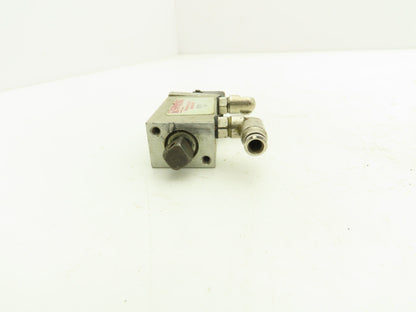 Compact S12X1 Pneumatic Mini Air Cylinder 1/2" Bore 1" Stroke  Lot of 8