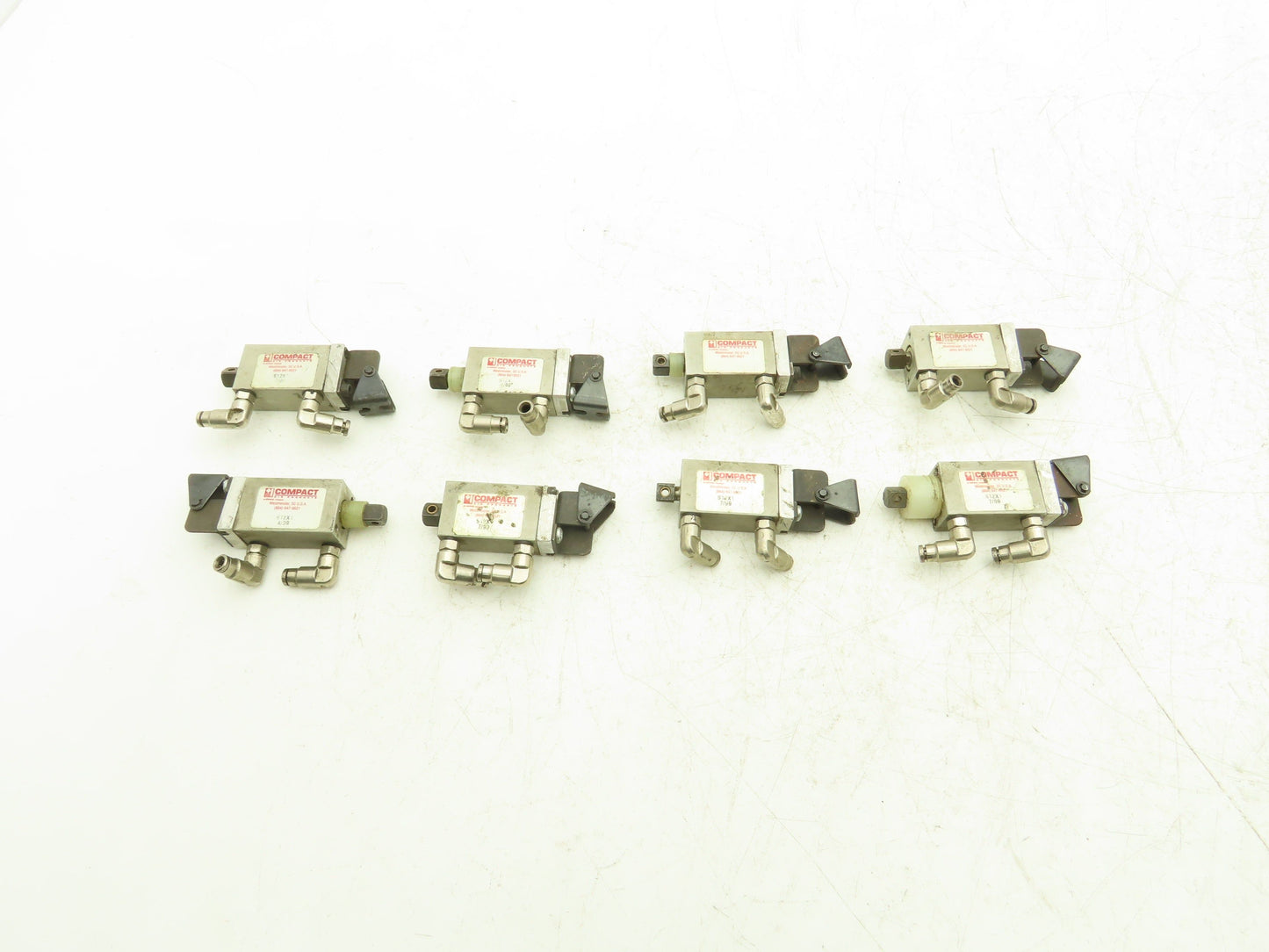 Compact S12X1 Pneumatic Mini Air Cylinder 1/2" Bore 1" Stroke  Lot of 8