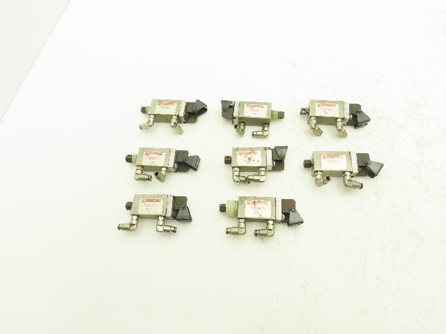 Compact S12X1 Pneumatic Mini Air Cylinder 1/2" Bore 1" Stroke  Lot of 8