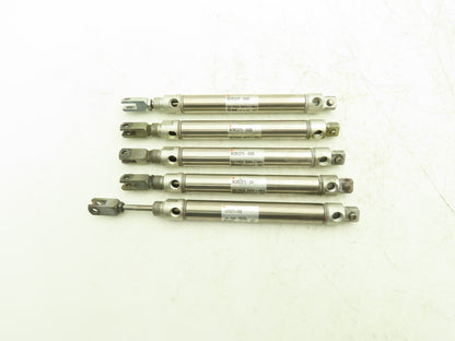SMC NCMC075-0400 Pneumatic  Air Cylinder 3/4" Bore 4" Stroke  Lot of 5