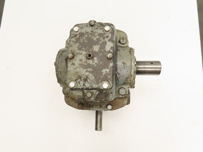 Foote Bros 4S Worm Gearbox 47:1 Ratio Reducer 2Hp 37.5 RPM Right Hand Output