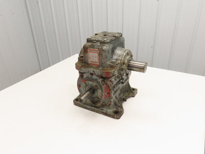 Foote Bros 4S Worm Gearbox 47:1 Ratio Reducer 2Hp 37.5 RPM Right Hand Output