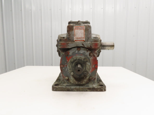 Foote Bros 4S Worm Gearbox 47:1 Ratio Reducer 2Hp 37.5 RPM Right Hand Output