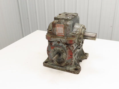 Foote Bros 4S Worm Gearbox 47:1 Ratio Reducer 2Hp 37.5 RPM Right Hand Output