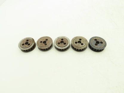 Timing Pulley 3/8" Pitch 18 Tooth 1/2" W 1/2" Bore Lot of 5