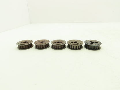 Timing Pulley 3/8" Pitch 18 Tooth 1/2" W 1/2" Bore Lot of 5
