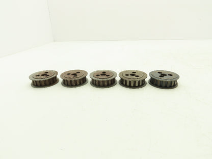 Timing Pulley 3/8" Pitch 18 Tooth 1/2" W 1/2" Bore Lot of 5