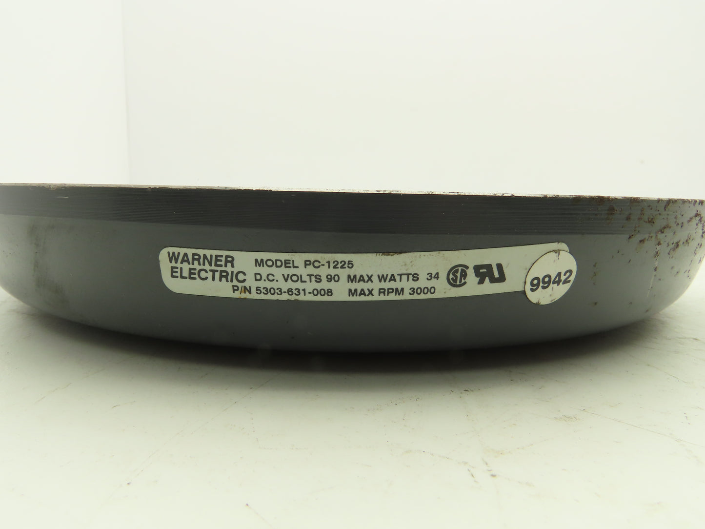 Warner 5303-631-008 PC-1225 Heavy Duty Clutch Magnet 3000RPM 90VDC 34W 465lb-ft