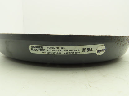 Warner 5303-631-008 PC-1225 Heavy Duty Clutch Magnet 3000RPM 90VDC 34W 465lb-ft