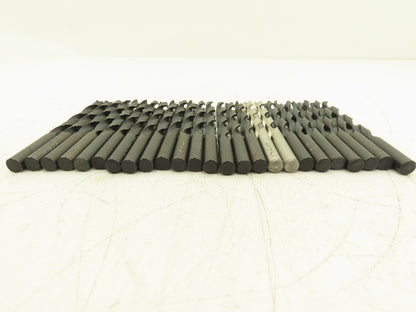 W HS USA Drill Bit Precision Twist High Speed Steel Size W Or 3/8" Lot Of 25