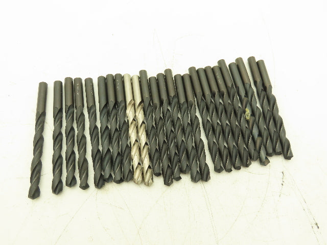 W HS USA Drill Bit Precision Twist High Speed Steel Size W Or 3/8" Lot Of 25