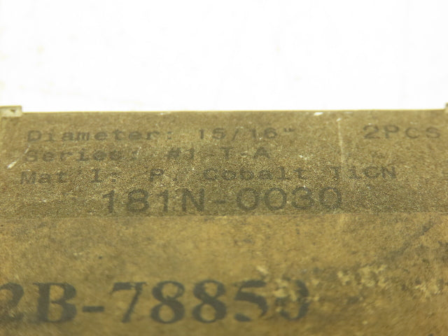 Allied Machine & Eng. 181N-0030 T-A Insert #1 TA PC TICN 15/16" Lot Of 2