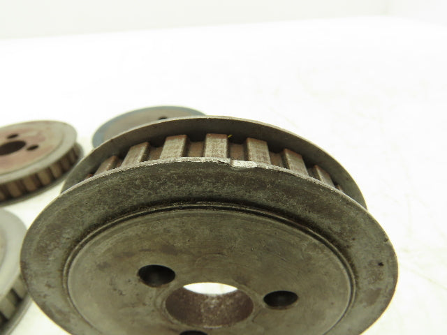 Timing Pulley 3/8" Pitch 30 Tooth 1/2" W 15/16" Bore Lot of 6