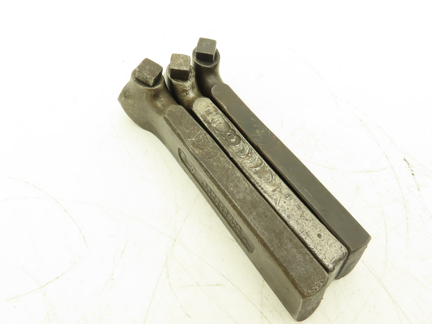 Armstrong NO. 2 Tool Holder Set Right Left And Straight For 3/8" Bits Lot of 3