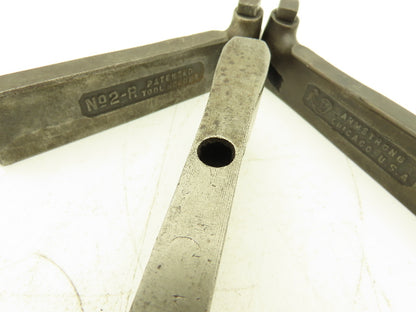 Armstrong NO. 2 Tool Holder Set Right Left And Straight For 3/8" Bits Lot of 3