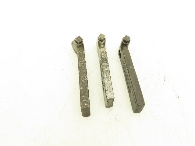 Armstrong NO. 2 Tool Holder Set Right Left And Straight For 3/8" Bits Lot of 3